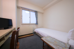 【洋室シングルルーム】ベッド１台