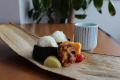 【朝食】おにぎりと唐揚げの相性はばっちりです！
