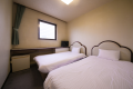 【ツインルーム】ベッドが2台のお部屋です。