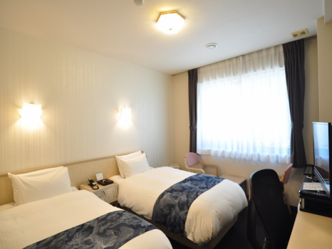 禁煙★ユニットバス・トイレ付 （ベット幅：97ｃｍ）・全館空調システム・充電器・Wi-Fi無料・空気清浄機・エステスチーマー完備このお部屋タイプは全て山側です。