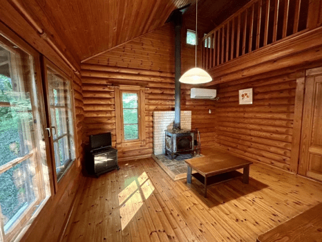 森のコテージ～温泉入り放題・卓球遊び放題！竜王スキーパークリフト券優待価格！！