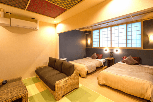 露天風呂＆内風呂付きゆったり和洋室 【エアドッグ完備／禁煙／2～8名様】