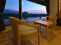 リバービュー温泉スイート　ある日の夕景