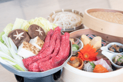 【1泊2食付/🐾ワンちゃんと一緒に🐾小鍋御膳すき焼きプラン】地元のお料理屋さんが作る自慢の小鉢6種とすき焼きプラン♪