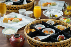 【朝食】月岡産コシヒカリの甘みを存分に味わえる内容