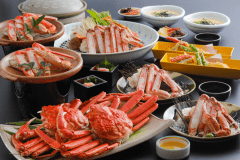 【冬・カニフル】冬の味覚の王様◆特大ガニ（約900ｇ/1杯）2杯＆茹でカニ付き満腹カニフル/2人前（一例）