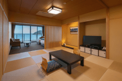 【和洋室・1日1組限定「海の音」】オーシャンビュー絶景を愉しむ和洋室「海の音」