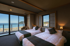 【和洋室・1日1組限定「海の音」】オーシャンビュー絶景を愉しむ和洋室「海の音」