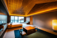 【24年秋OPEN！「別湯・皆」】プライベートサウナ付き・オーシャンビューの温泉展望風呂付特別室