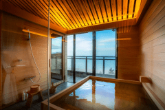 【24年秋OPEN！「別湯・皆」】プライベートサウナ付き・オーシャンビューの温泉展望風呂付特別室