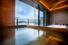 【24年秋OPEN！「別湯・優」】オーシャンビューの温泉展望風呂付客室◆広大な日本海を望み湯浴みを愉しむ！