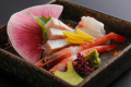 【秋のお料理】丹後の新鮮なお刺身3種盛り（一例）