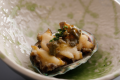 【秋のお料理】鮑の唐揚げ 肝あんかけ（一例）