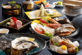【夏・海鮮＆肉 渚会席】夏を満喫◆佐竹名物・海鮮陶板焼きや夏の味覚「岩牡蠣」、「京都牛」を味わう！（一例）