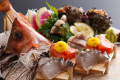 【別湯・秋のお料理】お造り5種盛り（一例）