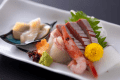 【通年・お料理】丹後の新鮮なお造り5種盛り（一例）