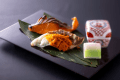 【春のお料理】桜鱒の二色焼き（一例）