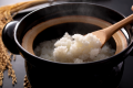 【コシヒカリ】大吉の朝食の主役は「ご飯」。粒の立った甘い自家製コシヒカリ米の美味しさに舌鼓！
