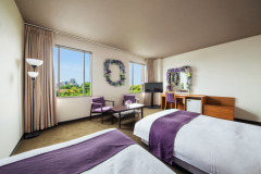 【パープルルーム】32平米で広々と開放感のある浜松城側17階のお部屋です。