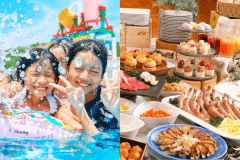 (お盆)【日帰り】浜名湖パルパル入園＆プール入場券付き♪ランチバイキングプラン