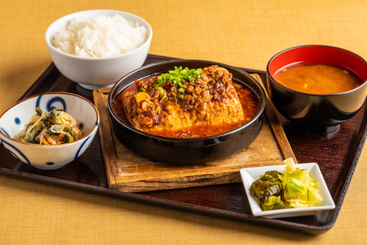 鉄板麻婆豆腐定食