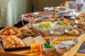 Bed-and-breakfast plan available from the "warm breakfast" Japanese food which thought about balance  Western food