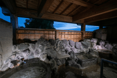 【大平山棟　客室露天風呂】源泉かけ流しの贅沢な空間です