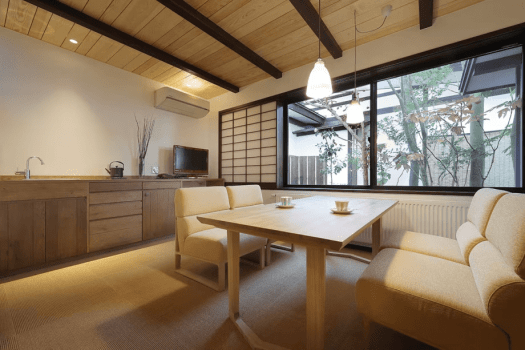 「東亭」　和スイート　ベッドルーム＋ミニキッチン付リビング＋和室＋温泉半露天風呂タイプ