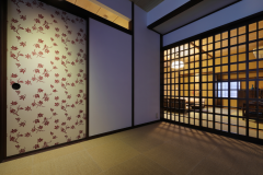 「東亭」 和スイート ベッドルーム+ミニキッチン付リビング+和室+温泉半露天風呂タイプ【紅葉1】 「東亭」 和スイート ベッドルーム+ミニキッチン付リビング+和室+温泉半露天風呂タイプ【紅葉1】