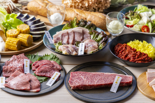 【1泊2食付】肉匠はなふさセレクション・希少部位を贅沢に味わう鳥取いなば万葉牛ディナープラン～【源泉かけ流し温泉付き】
