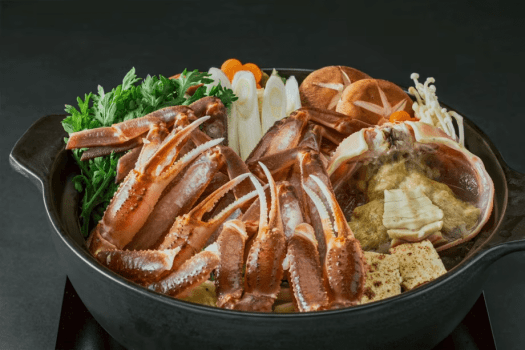 【冬季限定/1泊2食付】◆生ズワイガニや旬のお刺身盛り◆～冬の日本海を堪能する『鳥取カニ鍋ディナープラン』～【源泉かけ流し温泉付き】