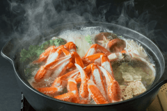 【冬季限定/1泊2食付】◆生ズワイガニや旬のお刺身盛り◆～冬の日本海を堪能する『鳥取カニ鍋ディナープラン』～【源泉かけ流し温泉付き】