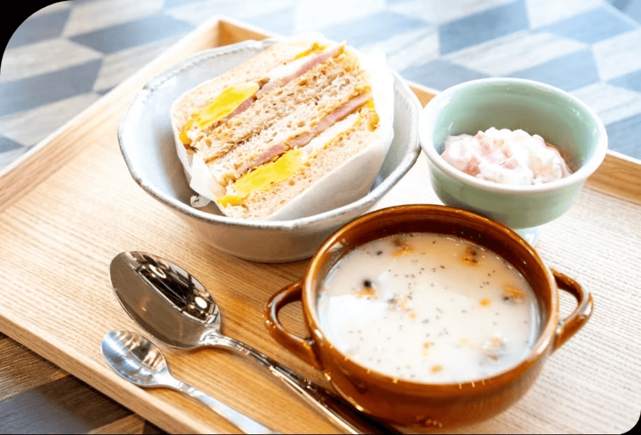 【三国古民家だいな荘】＜朝食付き＞平飼い卵で作ったマフィン付きプラン