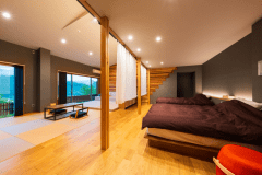 【Luxuryスイートツイン64平米】半露天風呂付き和洋室+ロフト　～桂