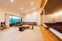 【Luxuryスイートツイン65平米】半露天風呂+和洋室+ロフト　～秋芳