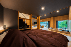 【Luxuryスイートツイン65平米】半露天風呂付き和洋室+ロフト　～月