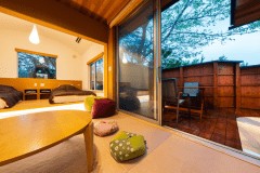 【離れ・露天風呂付き和洋室★エリア唯一★星見寝湯露天風呂★