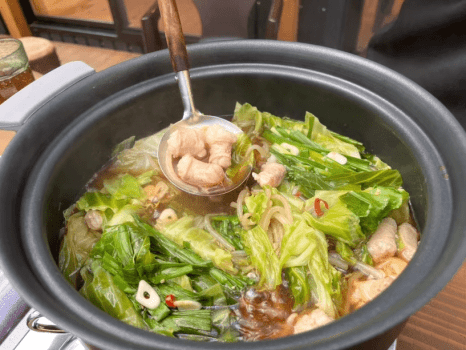 🍲【もつ鍋プラン】【手ぶらOK×持ち込みOK】 森に囲まれた癒し空間で楽しむ博多もつ鍋プラン　　🥤ソフトドリンク飲み放題付き！