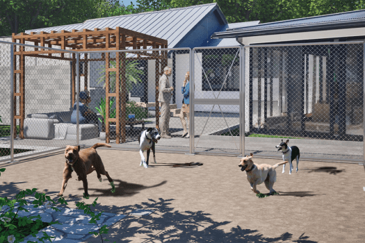 プライベートドッグラン（パースイメージ）