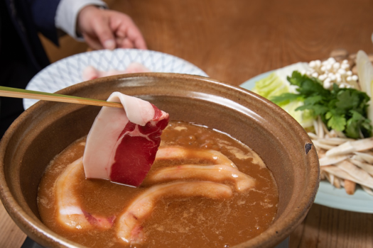*【お食事】ぼたん鍋会席一例（ロース肉）