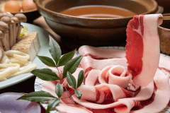 *【お食事】ぼたん鍋会席一例（ロース肉）