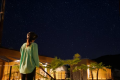アウトドアリビングから見る夜景！天の川も見ることが出来るやんばるの星空を満喫下さい。