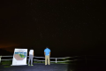 ふと空を見上げるとそこには満点の星空！都会では体験できないほどの暗闇で、驚くほど星が見えます