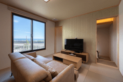 房総の花と海を感じる半露天風呂付和洋室【汐華／102】