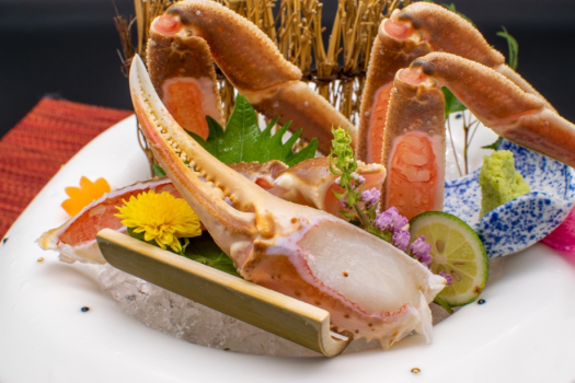 【冬】新鮮な地魚、タグ付きかにも味わえる【地蟹付き懐石プラン】