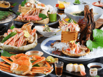 【冬】新鮮な地魚、タグ付きかにも味わえる【地蟹付き懐石プラン】