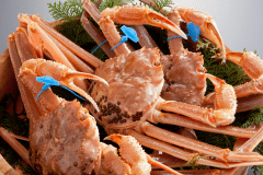 地物のタグ付きブランド蟹