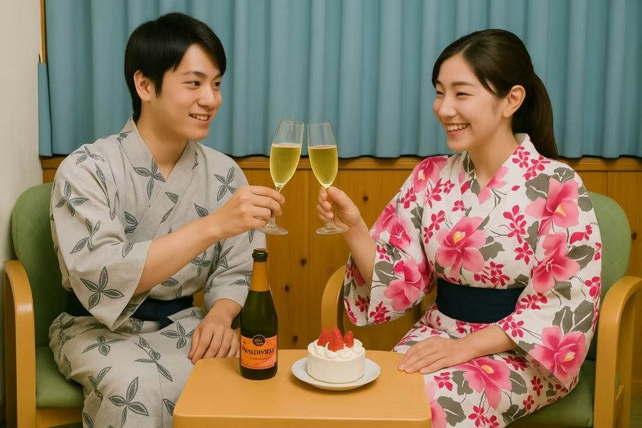 記念日プラン　スパークリングワインで乾杯