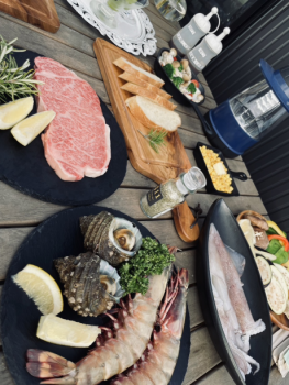最高級のお肉・周防大島産海鮮盛りBBQプラン