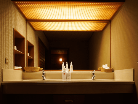 日式房間附桧木檜木室內浴池] 「Rikyu」 12.5 榻榻米/河畔